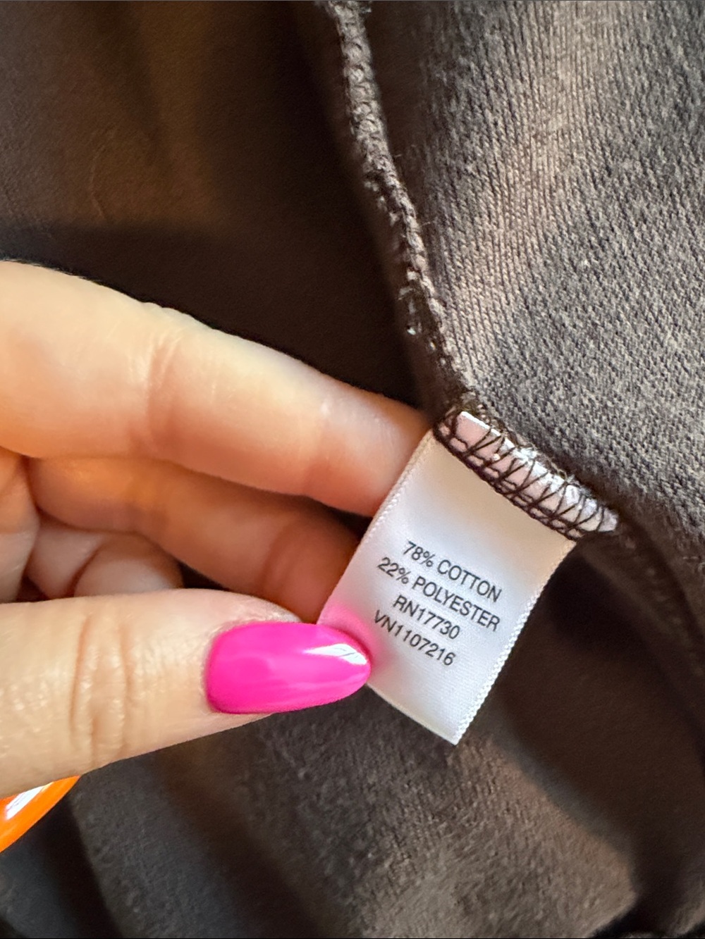 Brown Liz Lange Maternity Velour Zip-Up Hoodie - XL - Picture 5 of 5